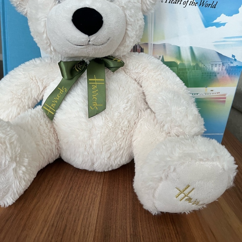 Harrods White Teddy Bear